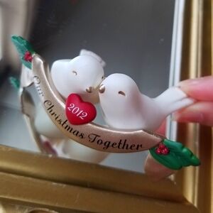 ❗Hallmark 2012 Keepsake "Our Christmas Together" White Doves Ornament❗